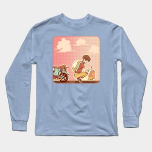 A Boy Who Takes His Fallen Pet Long Sleeve T-Shirt